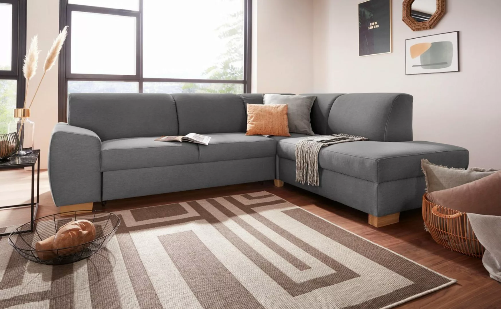 DOMO collection Ecksofa "Incanto L-Form", wahlweise mit Bettfunktion günstig online kaufen