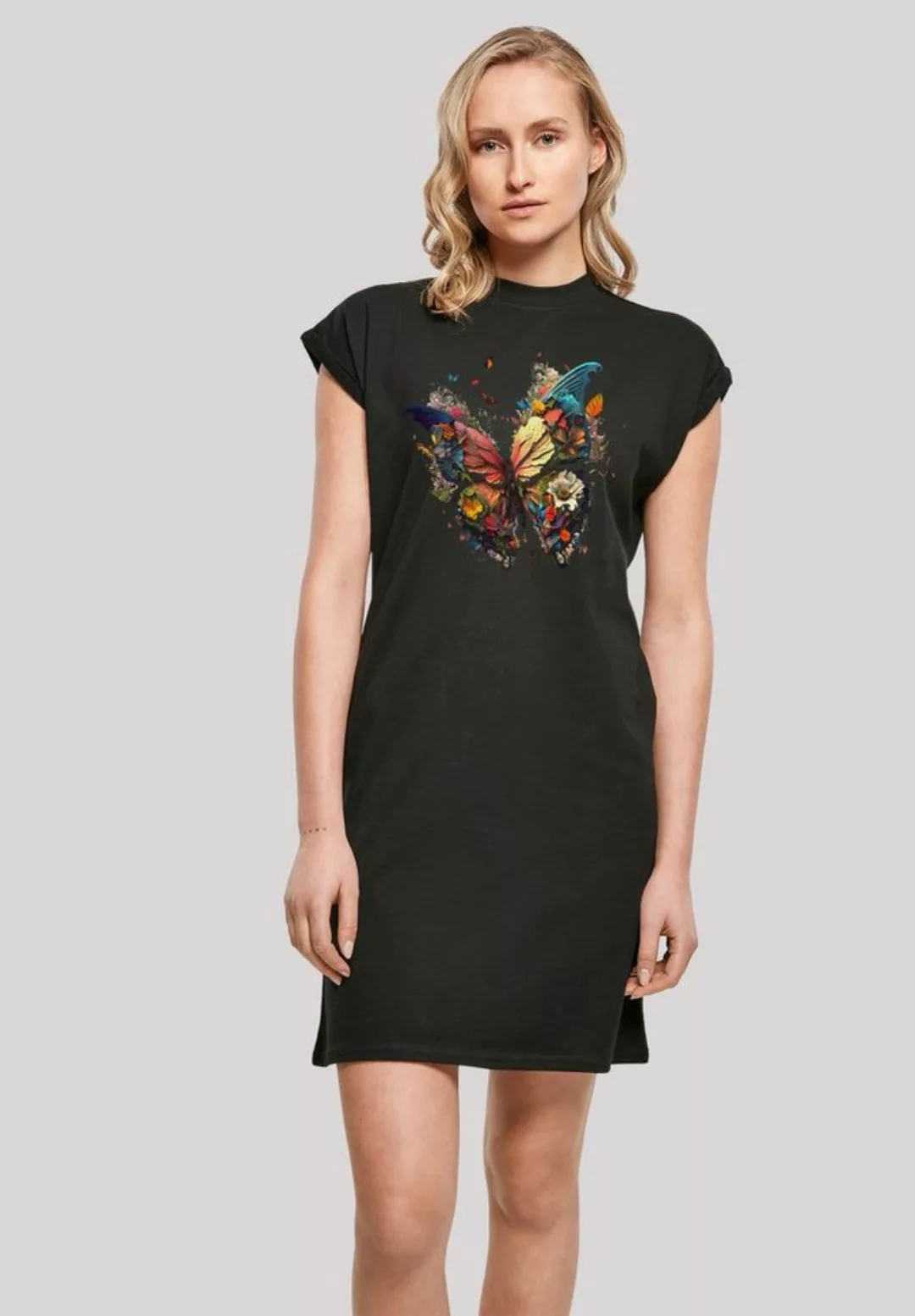 F4NT4STIC Shirtkleid "Schmetterling Bunt", Print günstig online kaufen