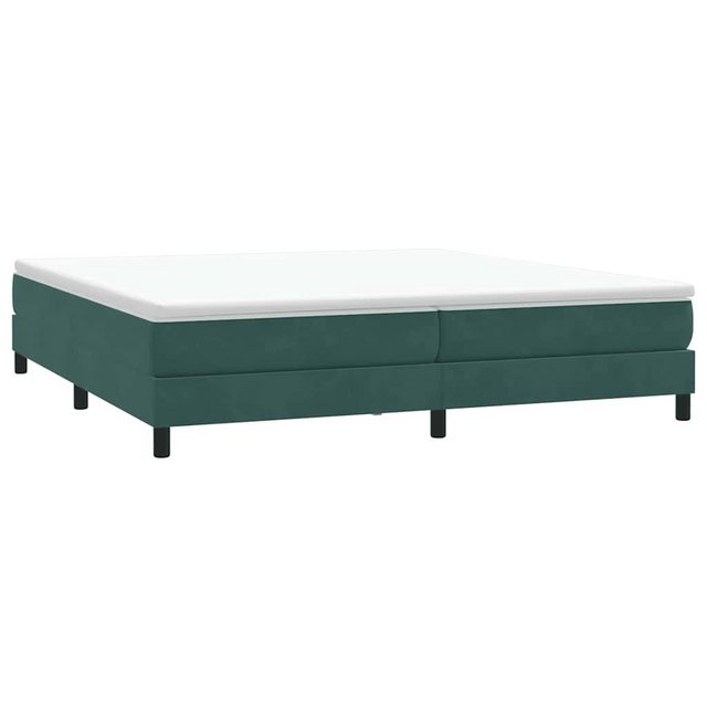 vidaXL Bett Boxspringbett ohne Matratze Dunkelgrün 200x220 cm Samt günstig online kaufen