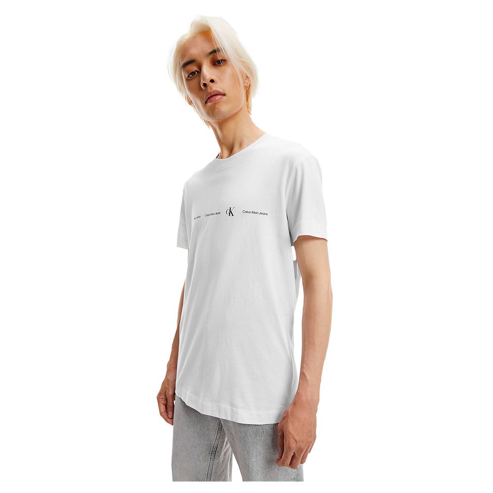 Calvin Klein Jeans Repeat Logo Kurzärmeliges T-shirt XL Bright White günstig online kaufen