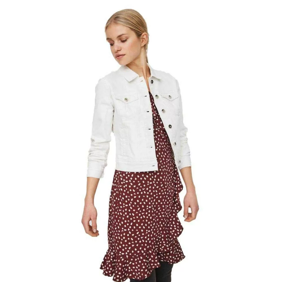 Vero Moda – Jeansjacke in Weiß günstig online kaufen