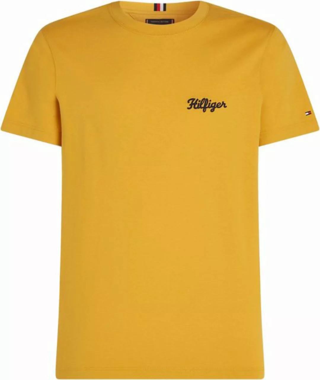 Tommy Hilfiger T-Shirt HILFIGER CHAINSTITCH TEE mit Markenprint auf der Bru günstig online kaufen