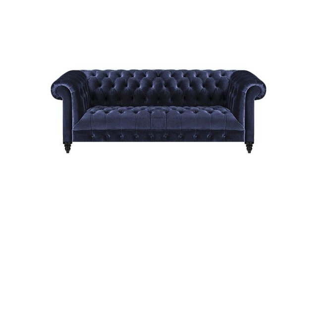 JVmoebel Chesterfield-Sofa Komplett Sessel Grau Sofa Dreisitze Couch Wohnzi günstig online kaufen