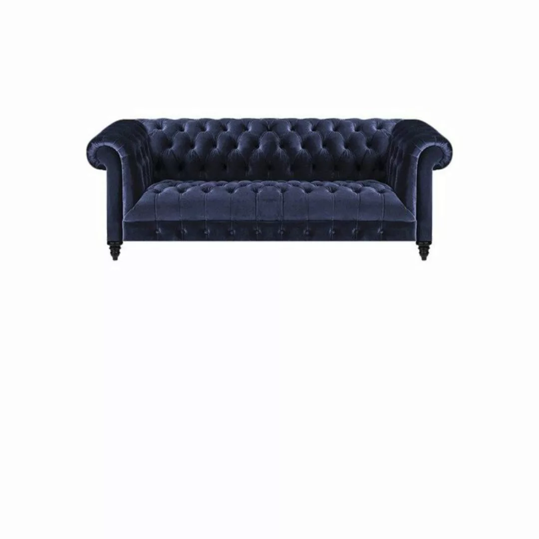 JVmoebel Chesterfield-Sofa Komplett Sessel Grau Sofa Dreisitze Couch Wohnzi günstig online kaufen