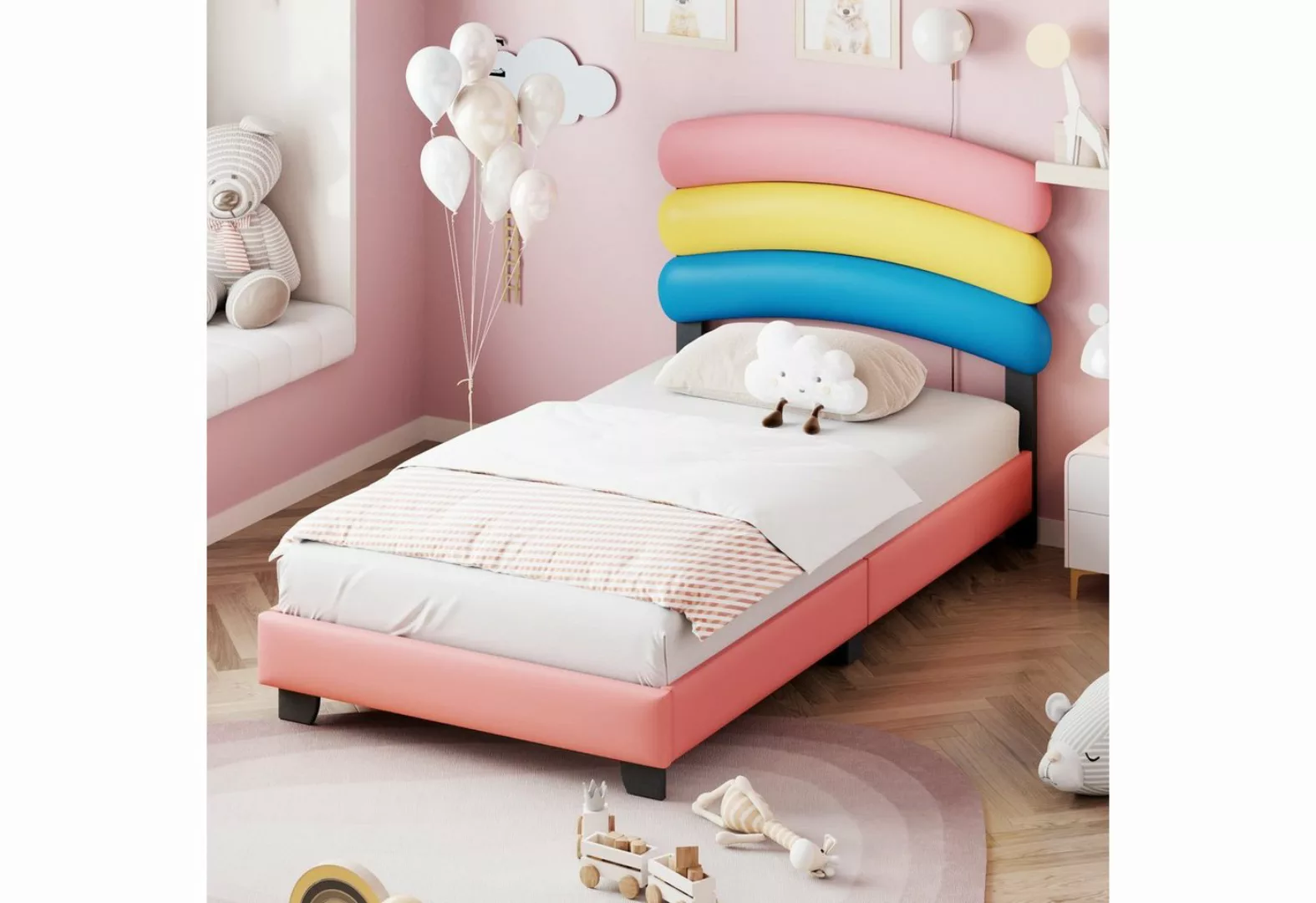 BlingBin Kinderbett Einzelbett Polsterbett 90*200cm (1-tlg., mit Lattenrost günstig online kaufen
