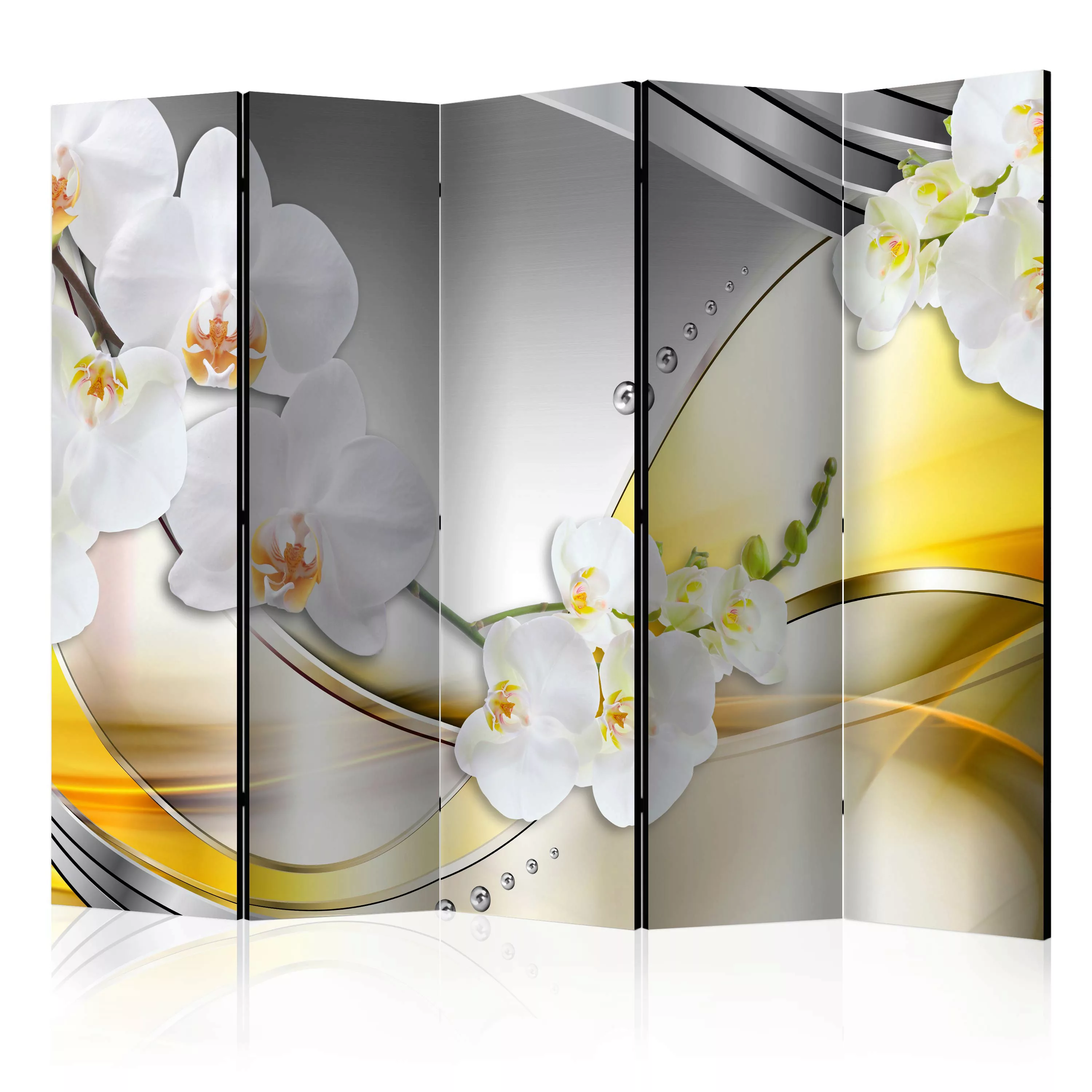 5-teiliges Paravent - Yellow Journey Ii [room Dividers] günstig online kaufen