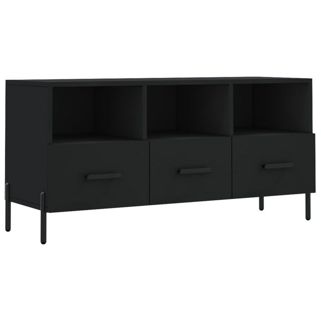 furnicato TV-Schrank Schwarz 102x36x50 cm Holzwerkstoff günstig online kaufen