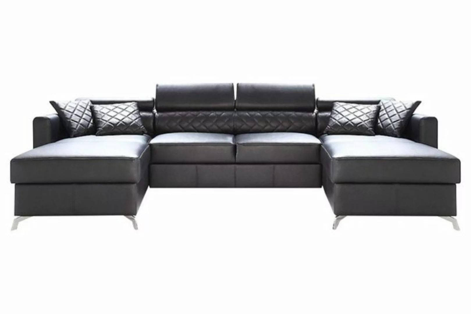 JVmoebel Ecksofa, XXL Wohnlandschaft 100% ITALY LEDER Sofa Polster Design E günstig online kaufen