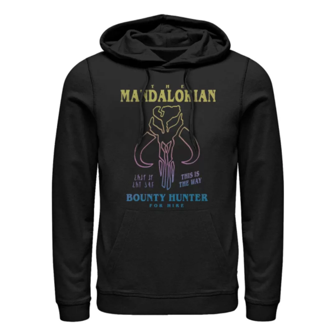 Star Wars - The Mandalorian - Bounty Hunter Symbol Drawn - Unisex Hoodie günstig online kaufen