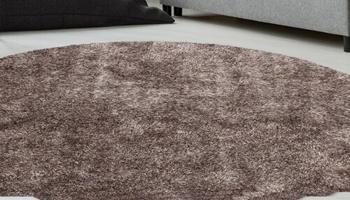 Bruno Banani Hochflor-Teppich »Alga«, rund, 40 mm Höhe, Uni-Farben, besonde günstig online kaufen