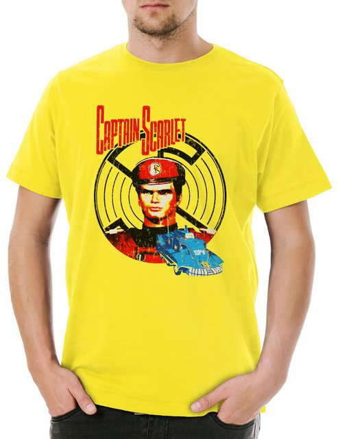 Urban Backwoods Print-Shirt Captain Scarlet Herren T-Shirt Mysterons Scarle günstig online kaufen