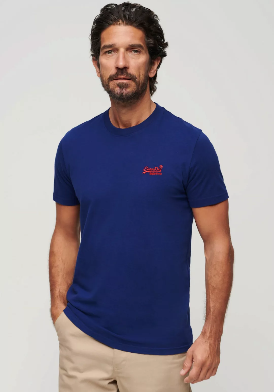 Superdry Rundhalsshirt Organic Cotton Essential Logo T-Shirt günstig online kaufen