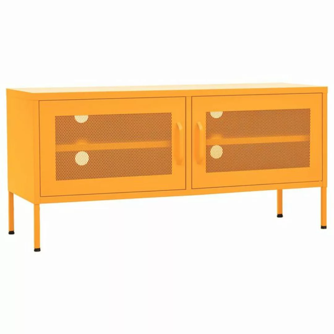 furnicato TV-Schrank Senfgelb 105x35x50 cm Stahl (1-St) günstig online kaufen