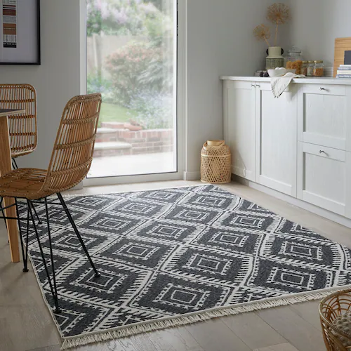 FLAIR RUGS Teppich »ALIX«, rechteckig, 2 mm Höhe, Wendemuster, Berber Desig günstig online kaufen