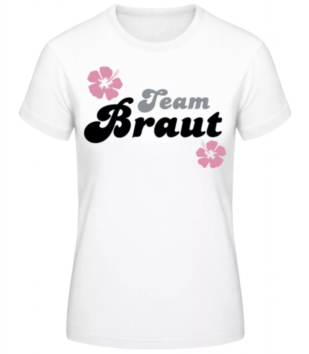 JGA Team Braut Blumen · Frauen Basic T-Shirt günstig online kaufen