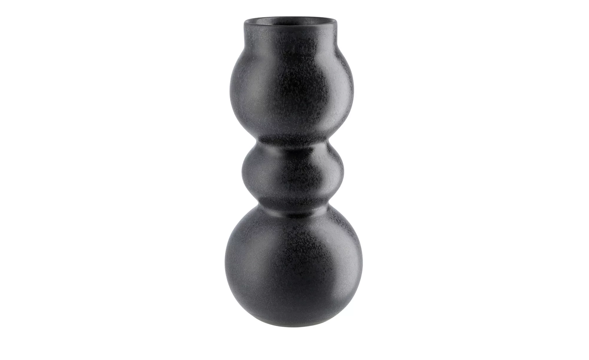 ASA SELECTION Vase ¦ schwarz ¦ Steingut ¦ Maße (cm): H: 19  Ø: 5.5 Accessoi günstig online kaufen