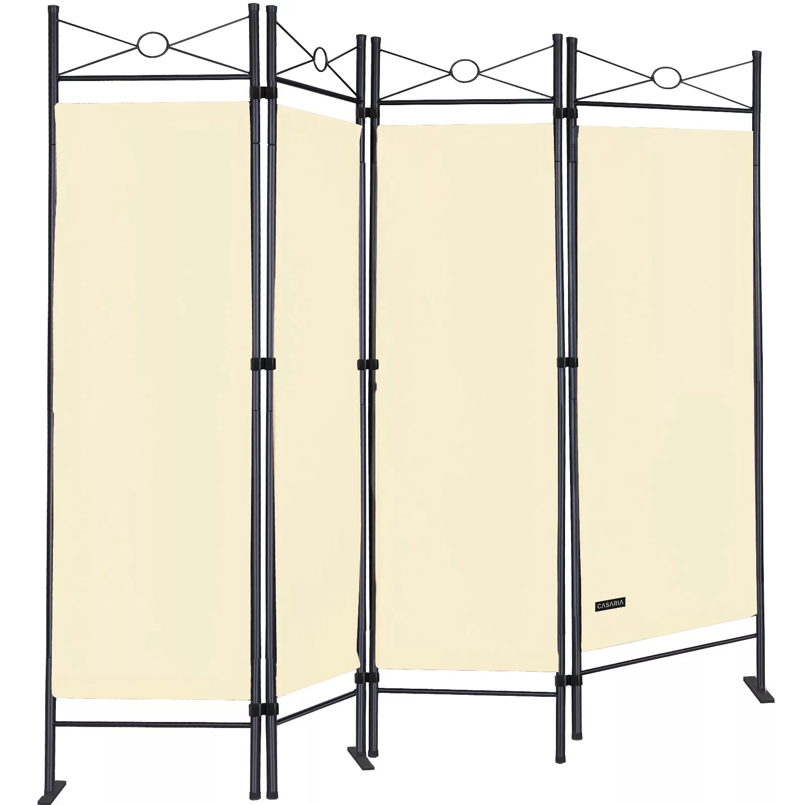 Paravent 2er-Set Creme 180x163cm günstig online kaufen