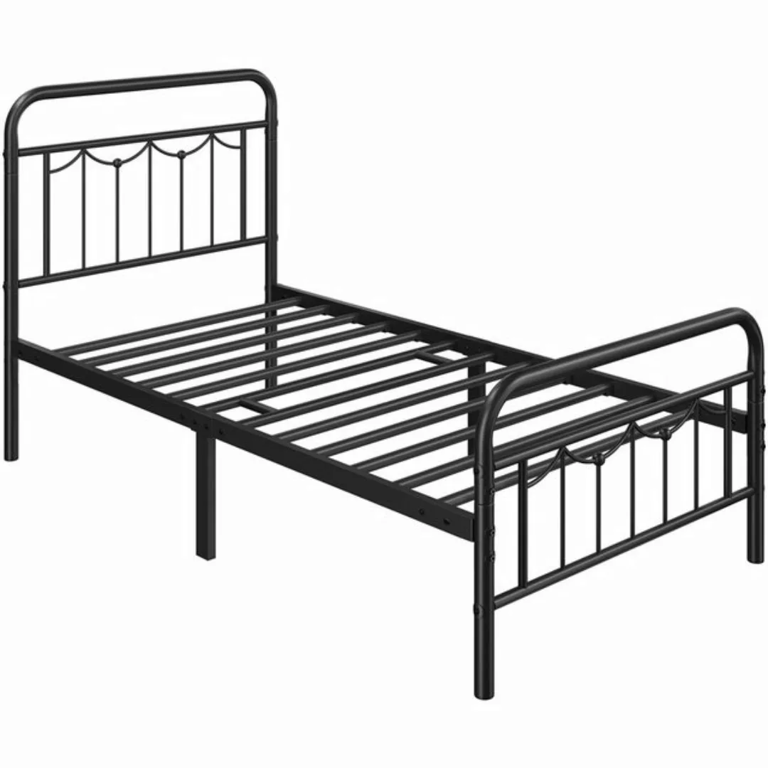 Yaheetech Metallbett, Bettrahmen Doppelbett/ Einzelbett aus Metall, im Vint günstig online kaufen