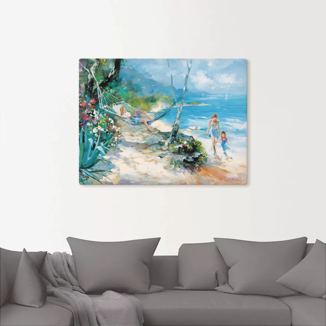 Artland Wandbild "Gelassenheit", Strand, (1 St.), als Leinwandbild, Poster günstig online kaufen