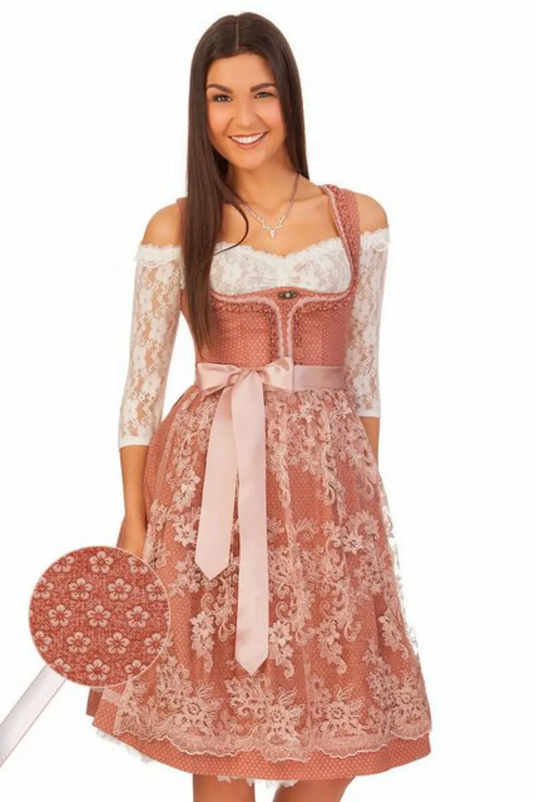 MarJo Dirndl Midi Dirndl 2tlg. - ADRIANA - rosenholz günstig online kaufen