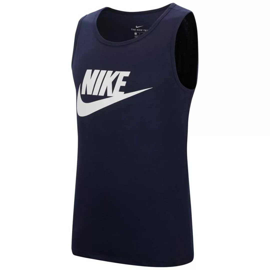 Nike Sportswear Icon Gutura Regular Ärmelloses T-shirt M Obsidian / White günstig online kaufen