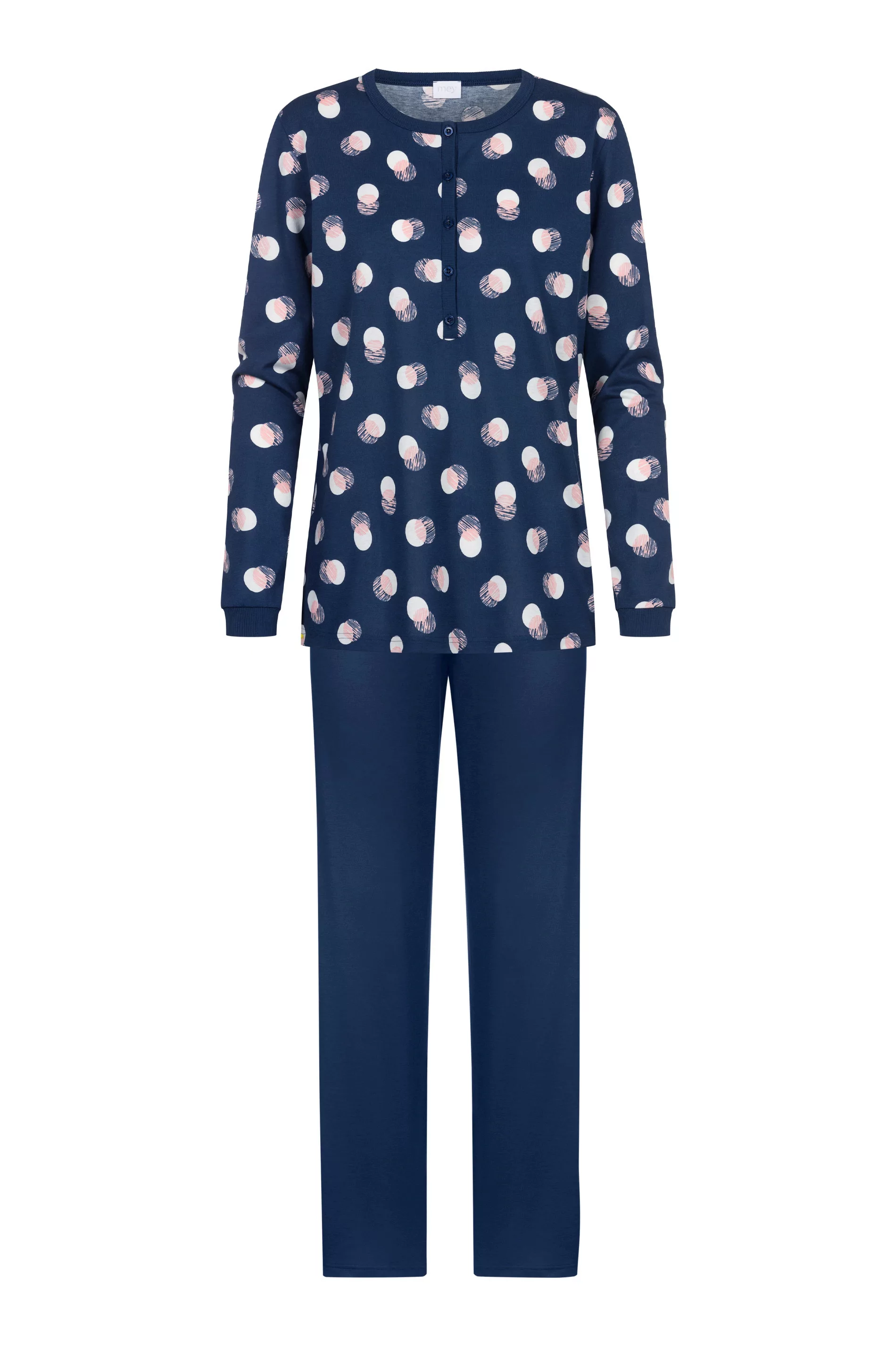 Mey Schlafanzug "SCRIBBLED DOTS", (2 tlg.), Baumwolle, modern, bequem, gera günstig online kaufen