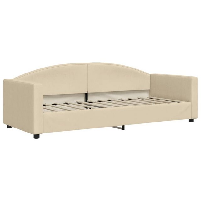 vidaXL Gästebett Tagesbett Creme 80x200 cm Stoff Gästebett Gästecouch Gäste günstig online kaufen