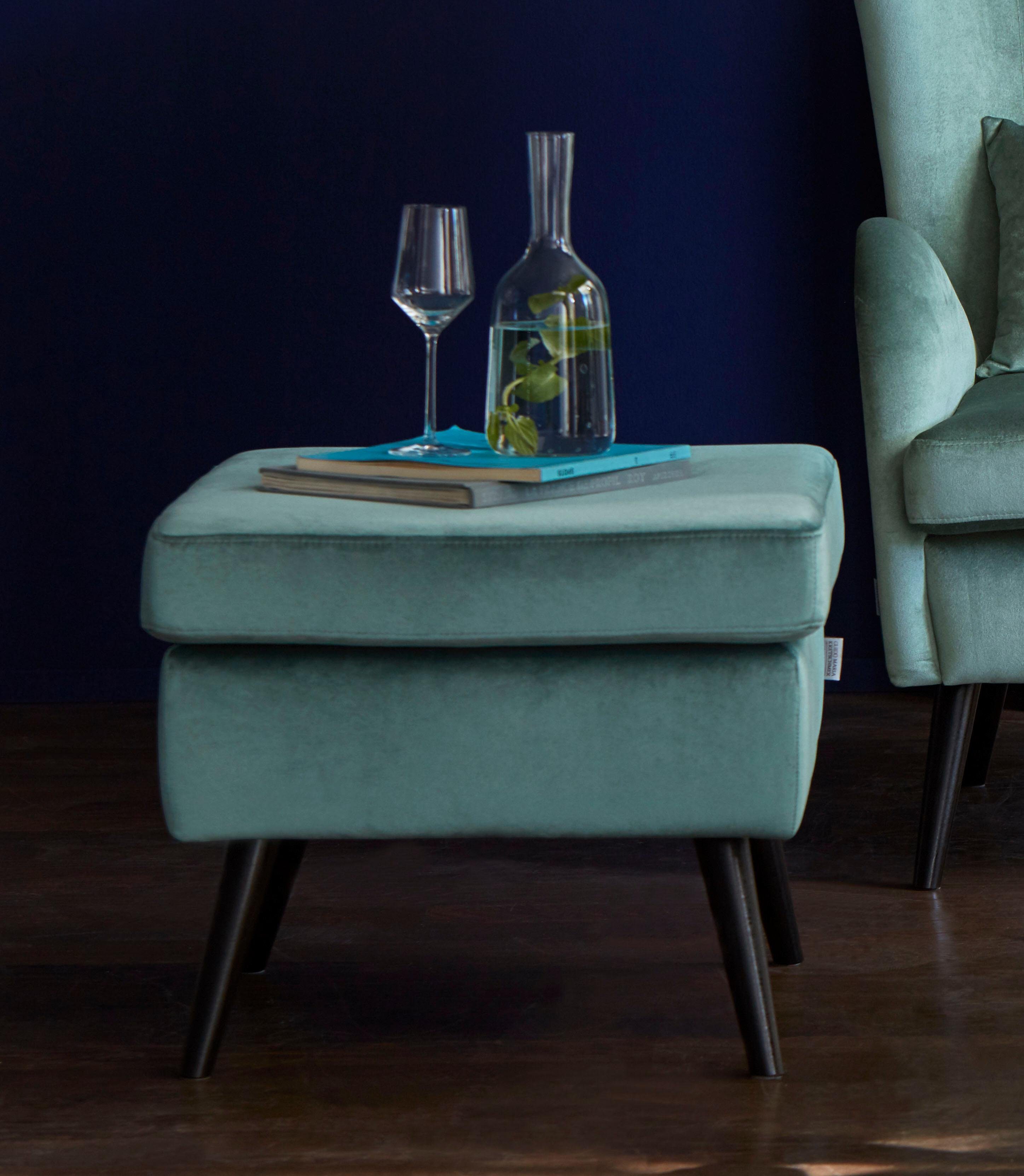Home affaire Hocker "Salla", Bezug auch in Luxus-Microfaser in Teddyfellopt günstig online kaufen