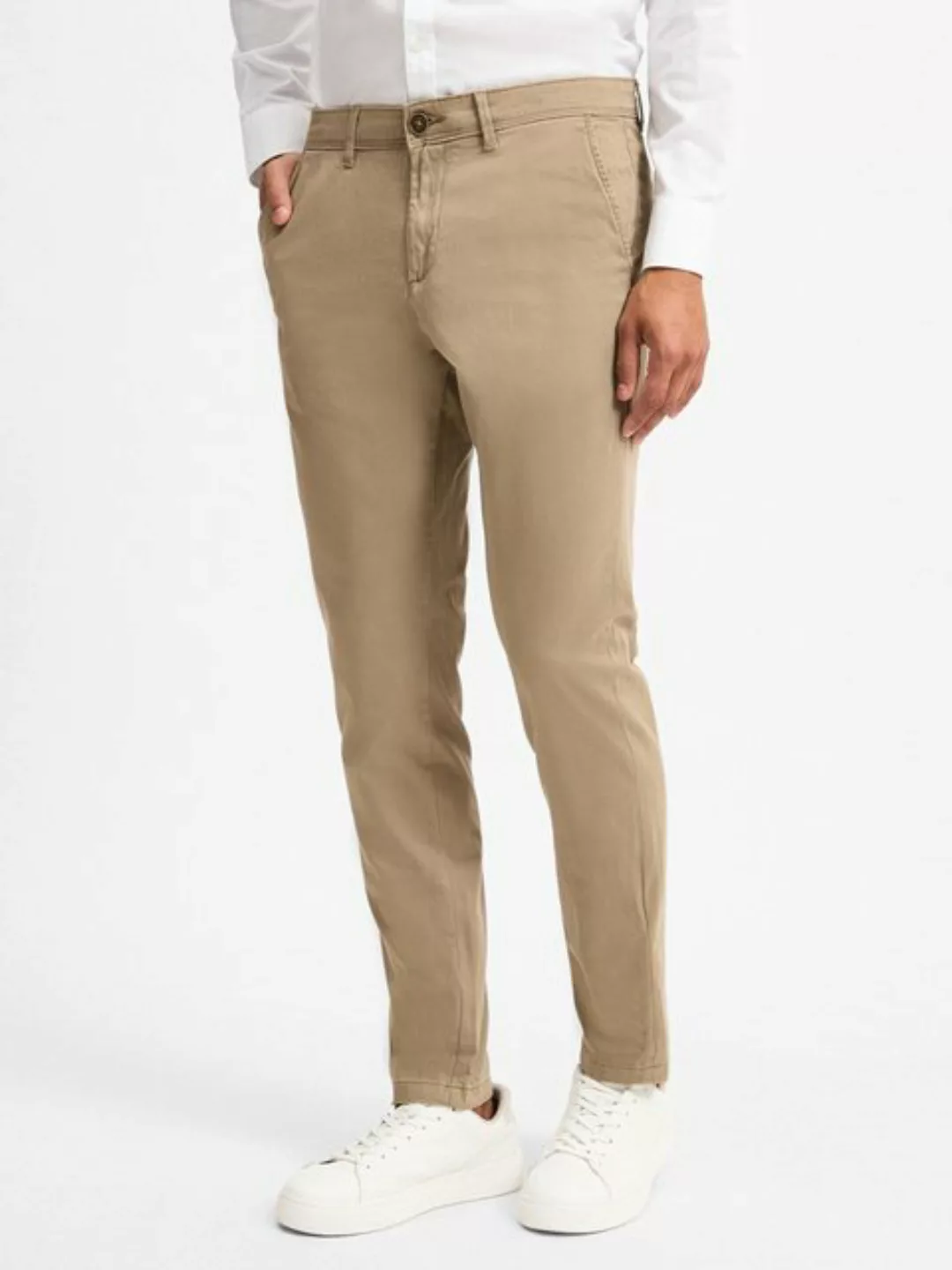 Jack & Jones Herren Chino Hose JPSTMARCO JJBOWIE - Slim Fit Beige günstig online kaufen