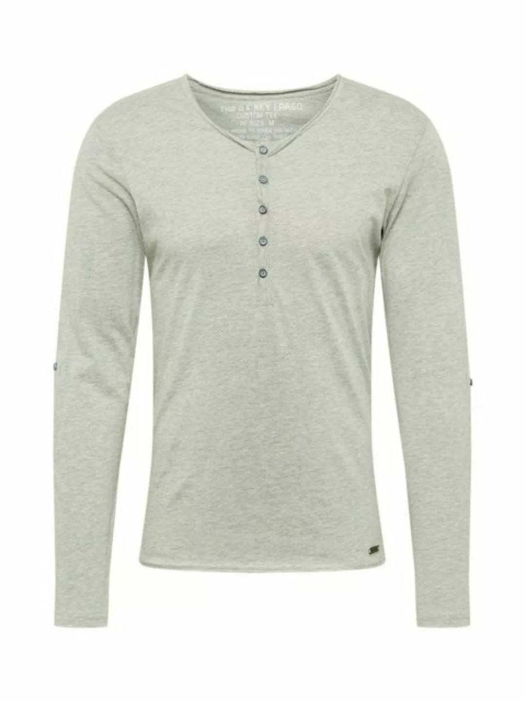 Key Largo Henleyshirt Ginger vintage Look uni Basic MLS00038 mit Knopfleist günstig online kaufen