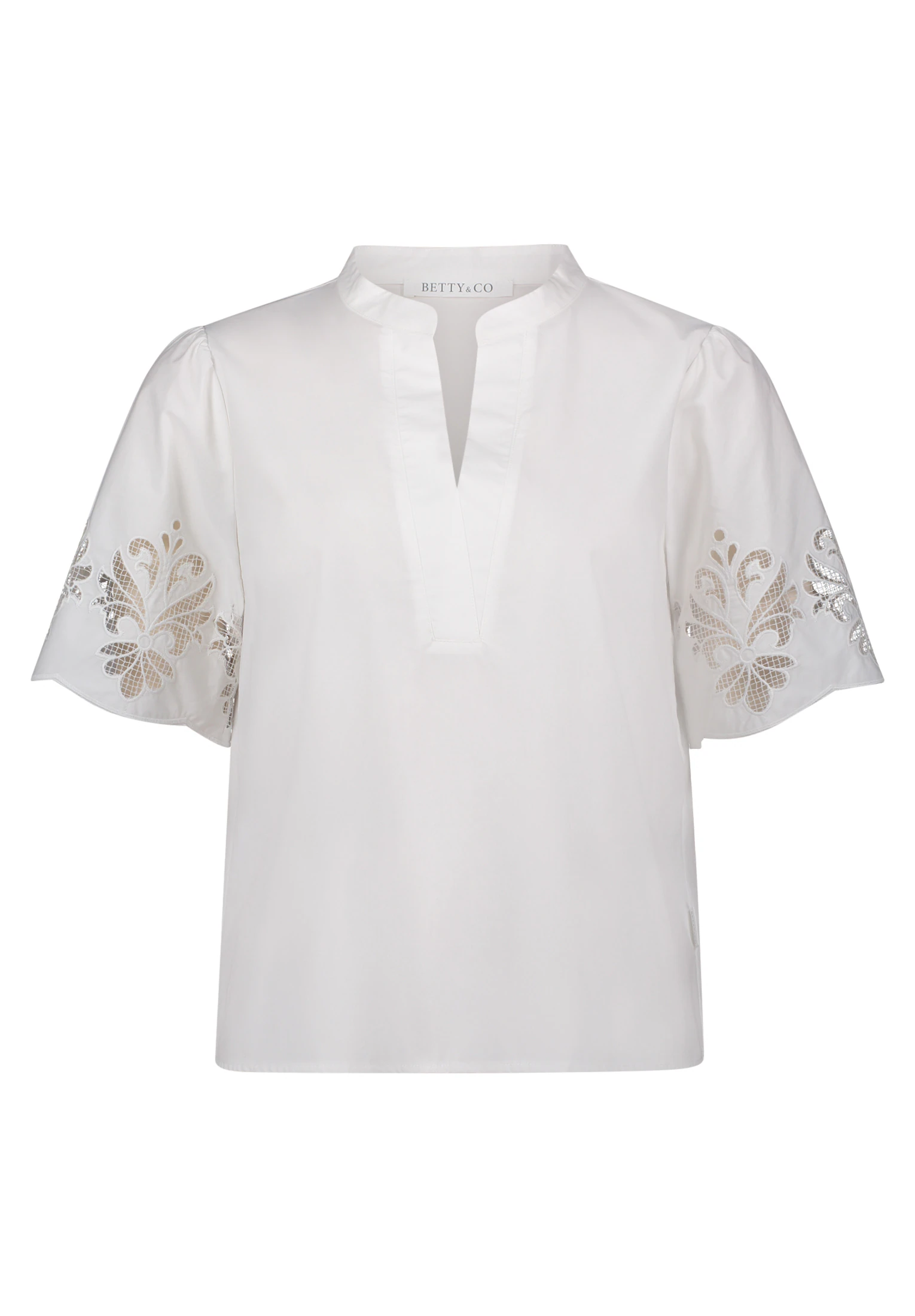 Betty&Co Schlupfbluse "Betty & Co Damen Schlupfbluse mit Stickerei" günstig online kaufen