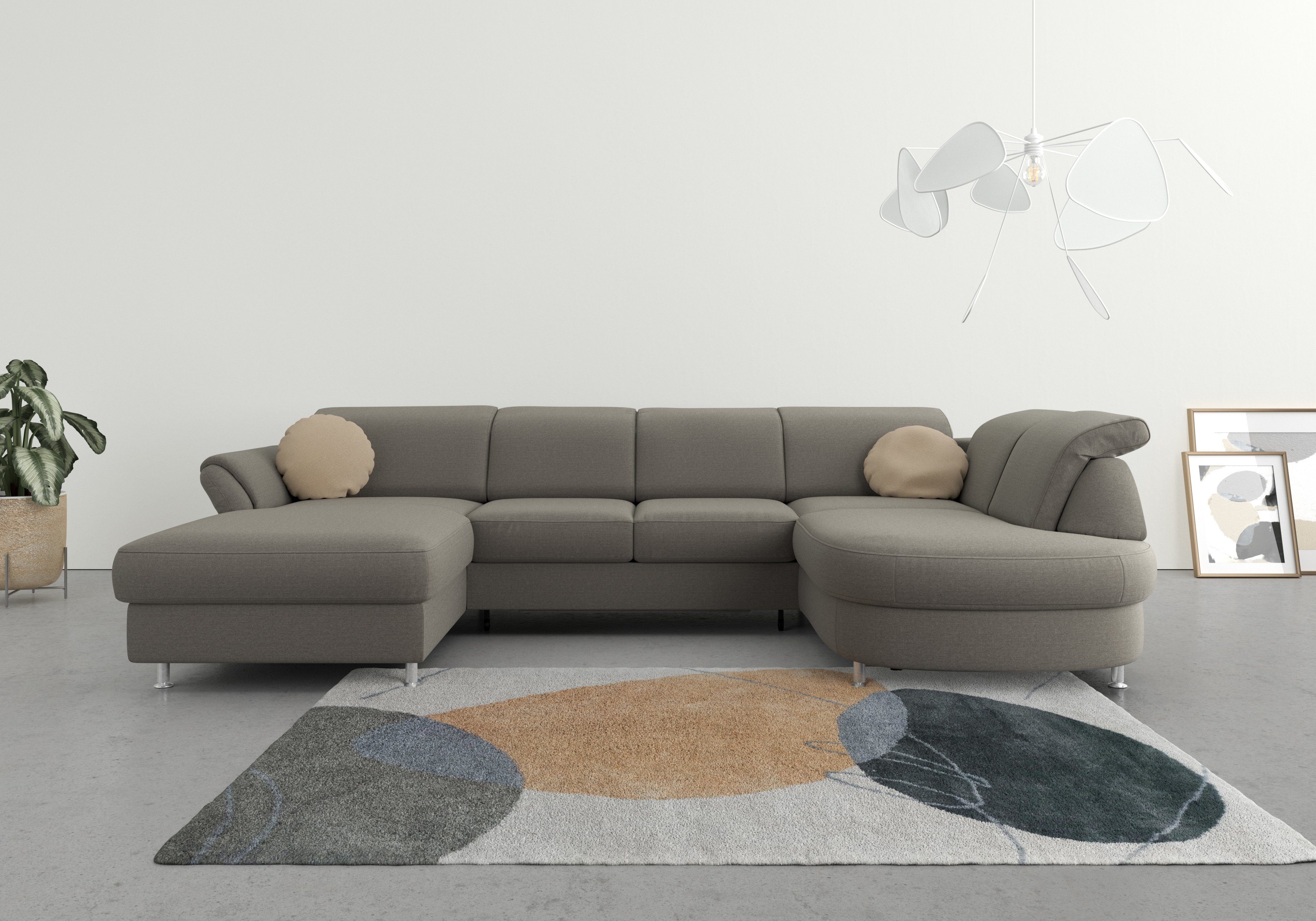 sit&more Wohnlandschaft "Apulia U-Form", wahlweise Bettfunktion, Bettkasten günstig online kaufen