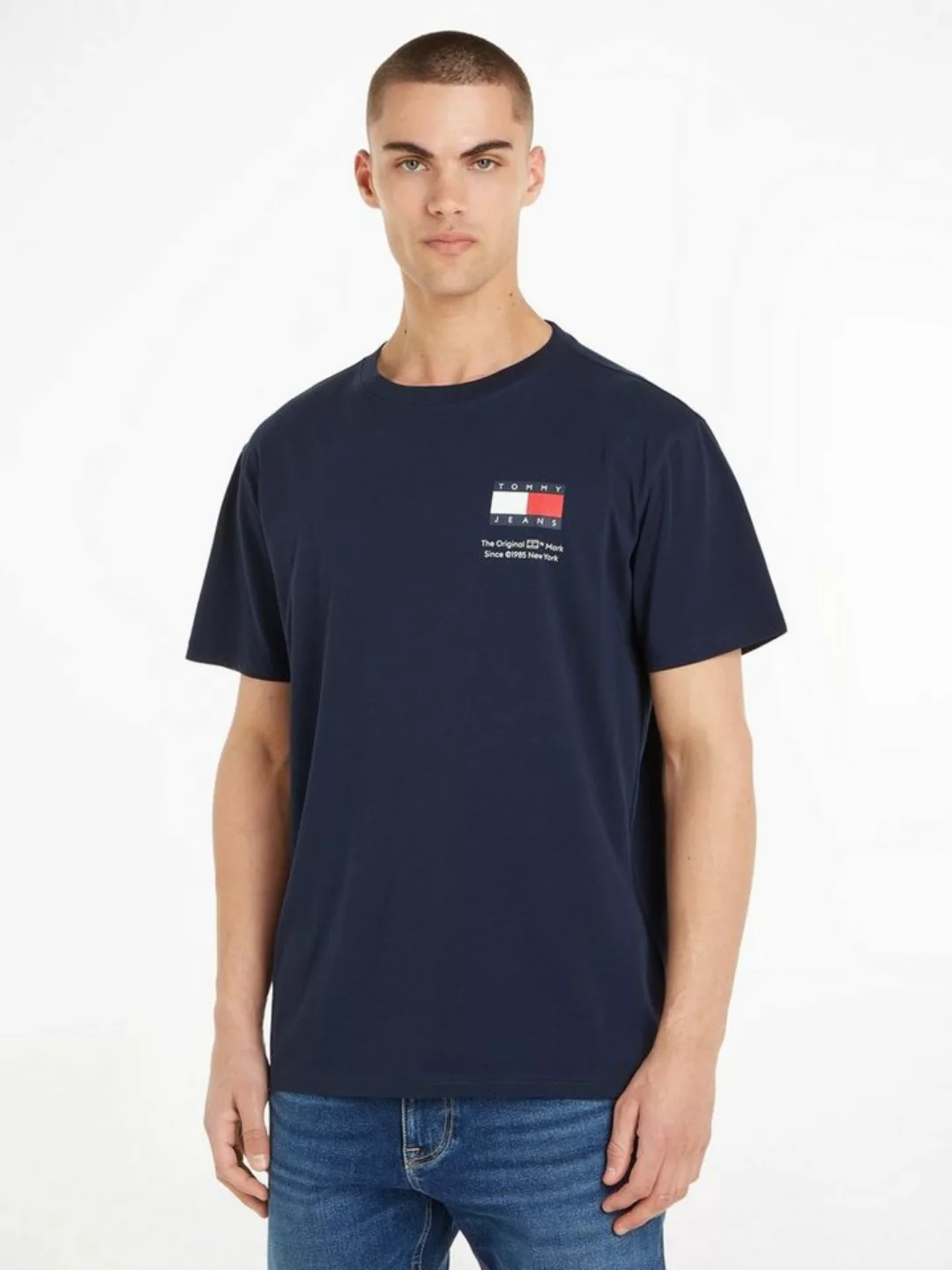 Tommy Jeans T-Shirt TJM SLIM 2PACK S/S FLAG DNA TEE (Packung, 2er) mit groß günstig online kaufen