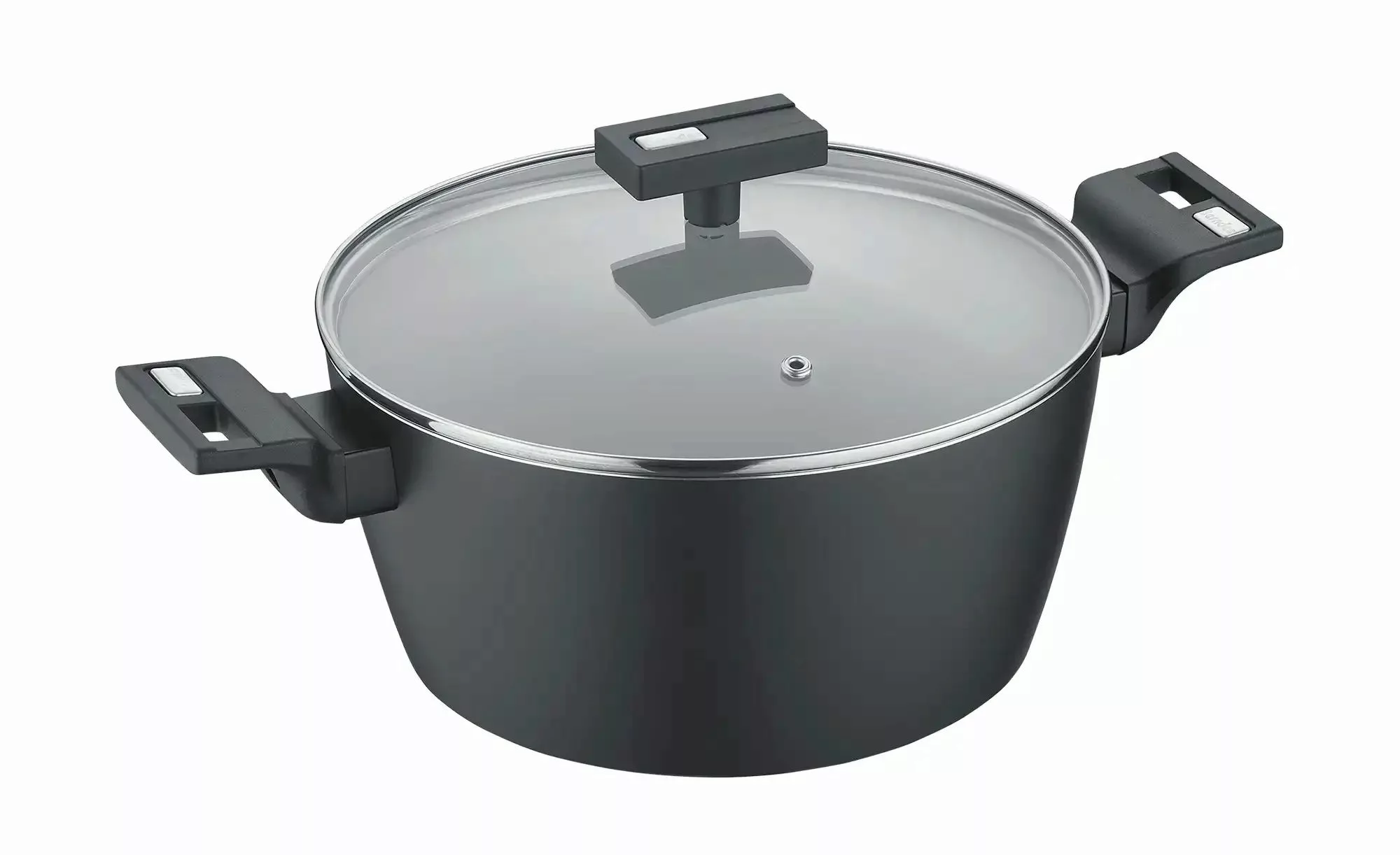 Kochtopf  b.clever ¦ schwarz ¦ Aluminium ¦ Maße (cm): H: 11,8  Ø: 24 Töpfe günstig online kaufen