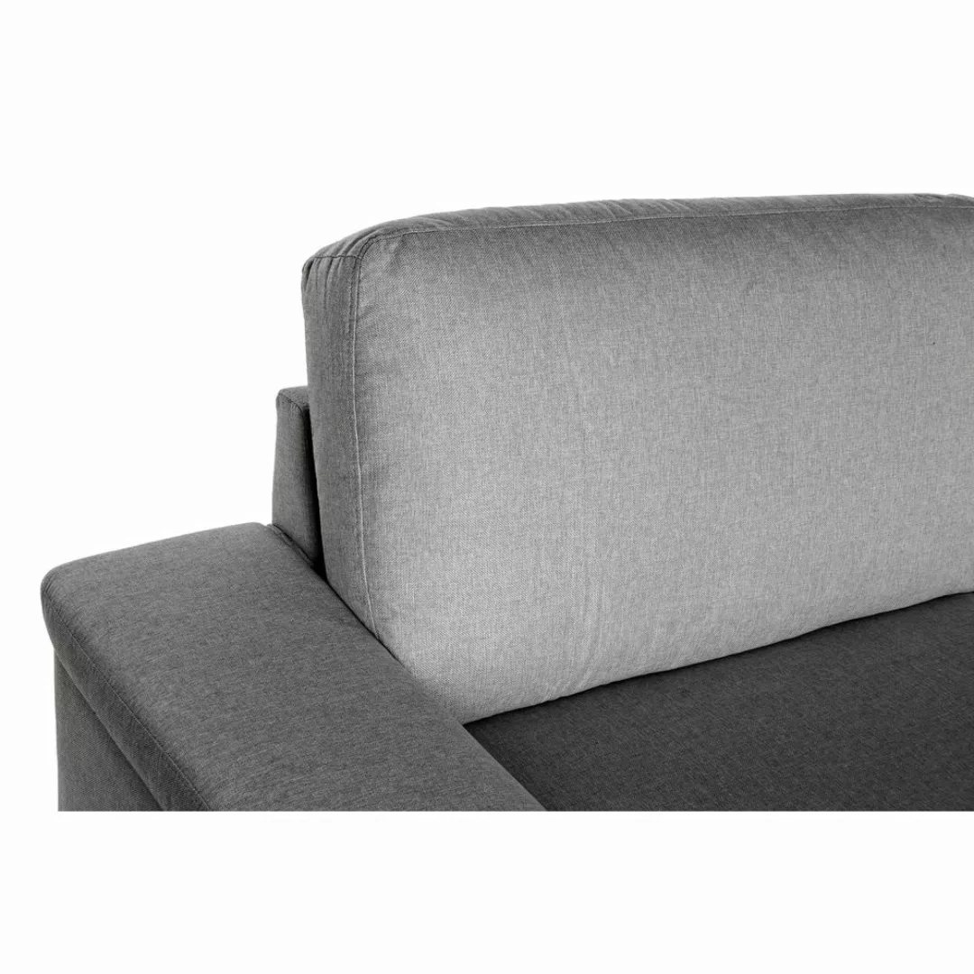 Sofa Dkd Home Decor Polyester Leinen Loft Dunkelgrau (210 X 84 X 84 Cm) günstig online kaufen