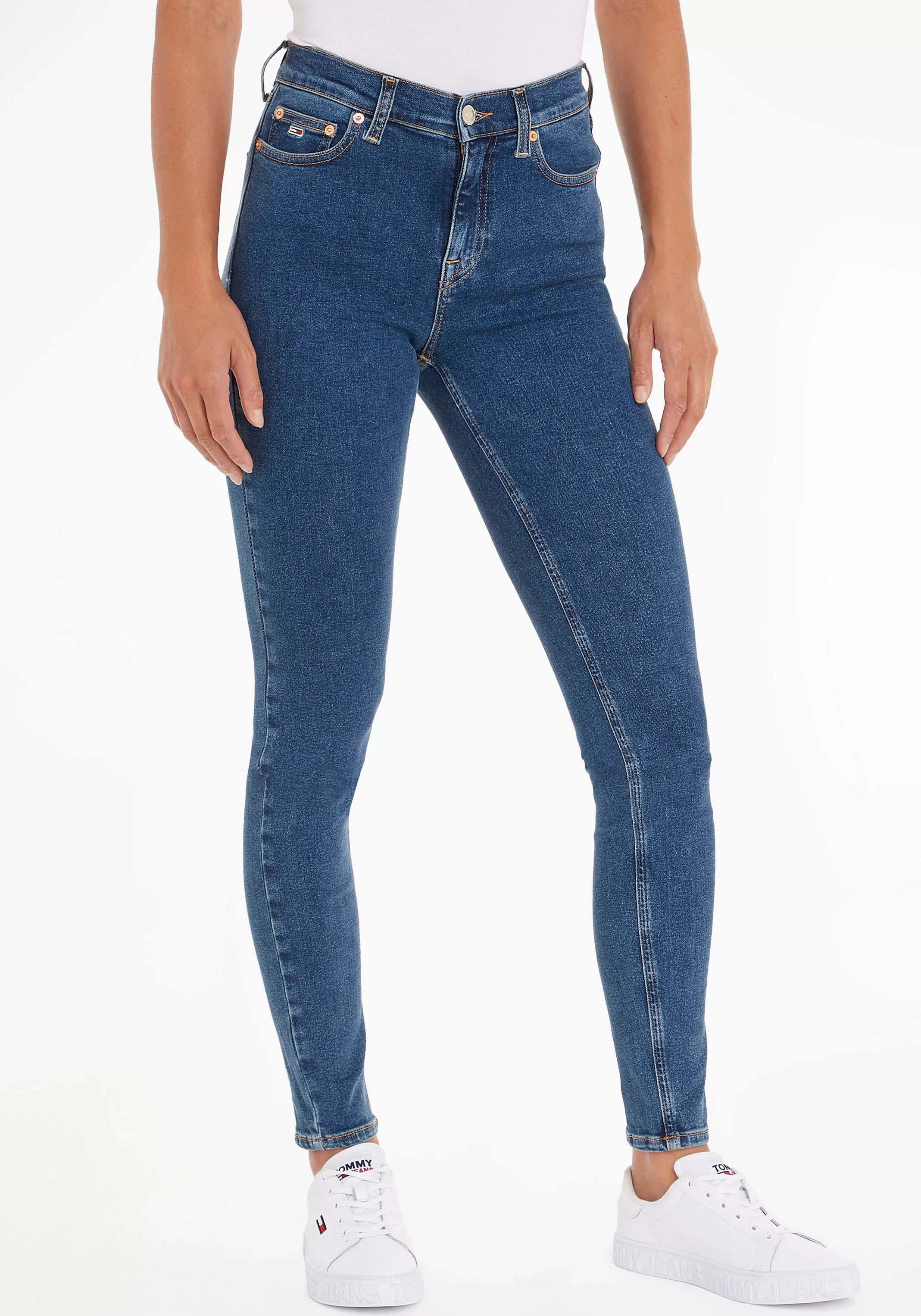 Tommy Jeans Skinny-fit-Jeans "Nora", mit Tommy Jeans Label-Badge & Passe hi günstig online kaufen