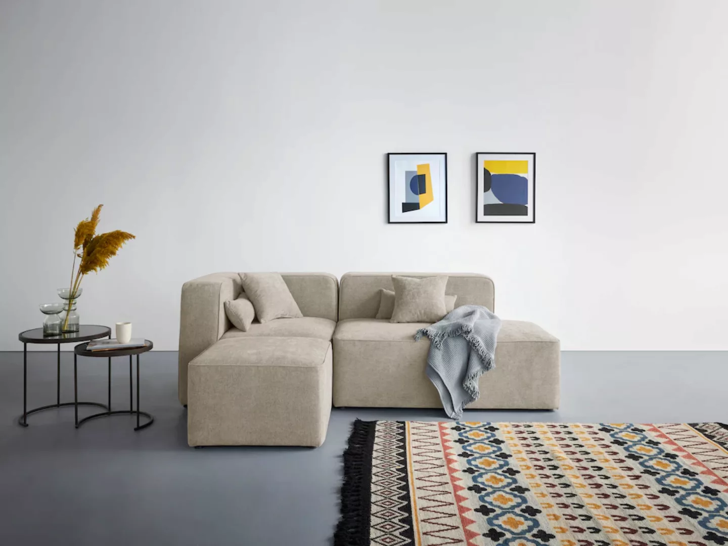 andas Ecksofa "Sundstrup L-Form", Modulserie, individuelle Zusammenstellung günstig online kaufen