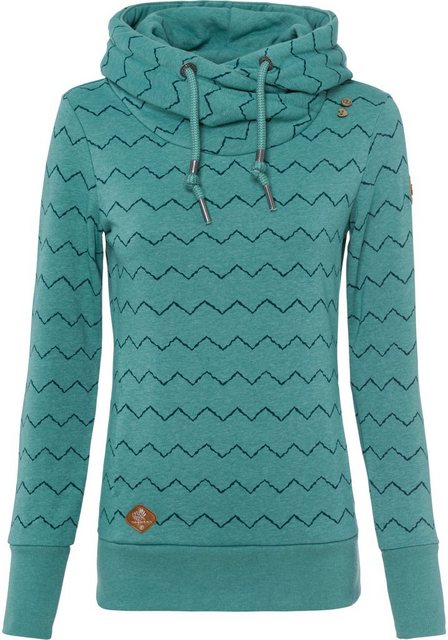 Ragwear Sweater GRIPY BUTTON CHEVRON O Hoodie mit hochschießendem Schalkrag günstig online kaufen