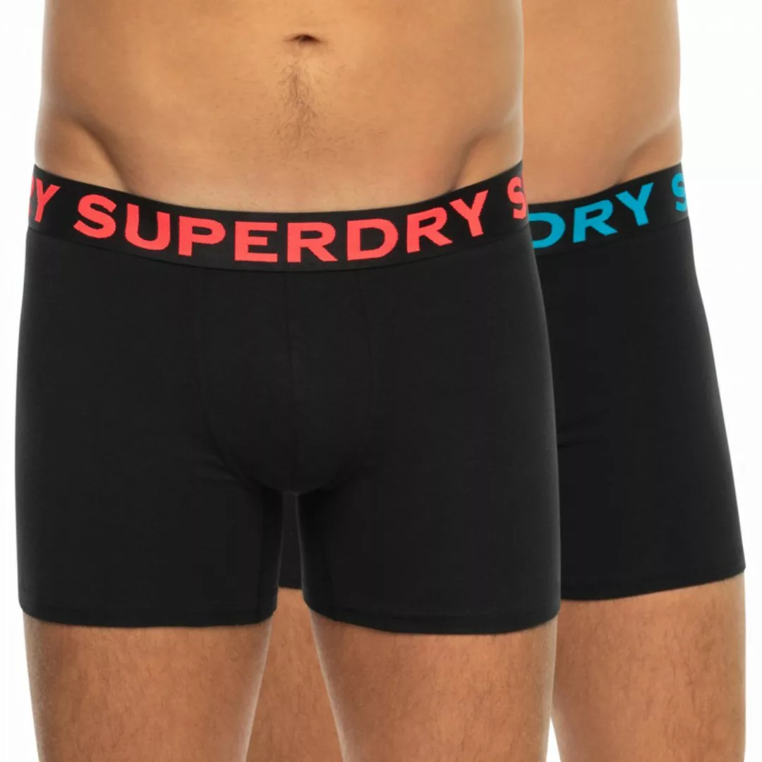 Superdry 2-er Set Boxer Briefs Schwarz, Pink & Blau günstig online kaufen