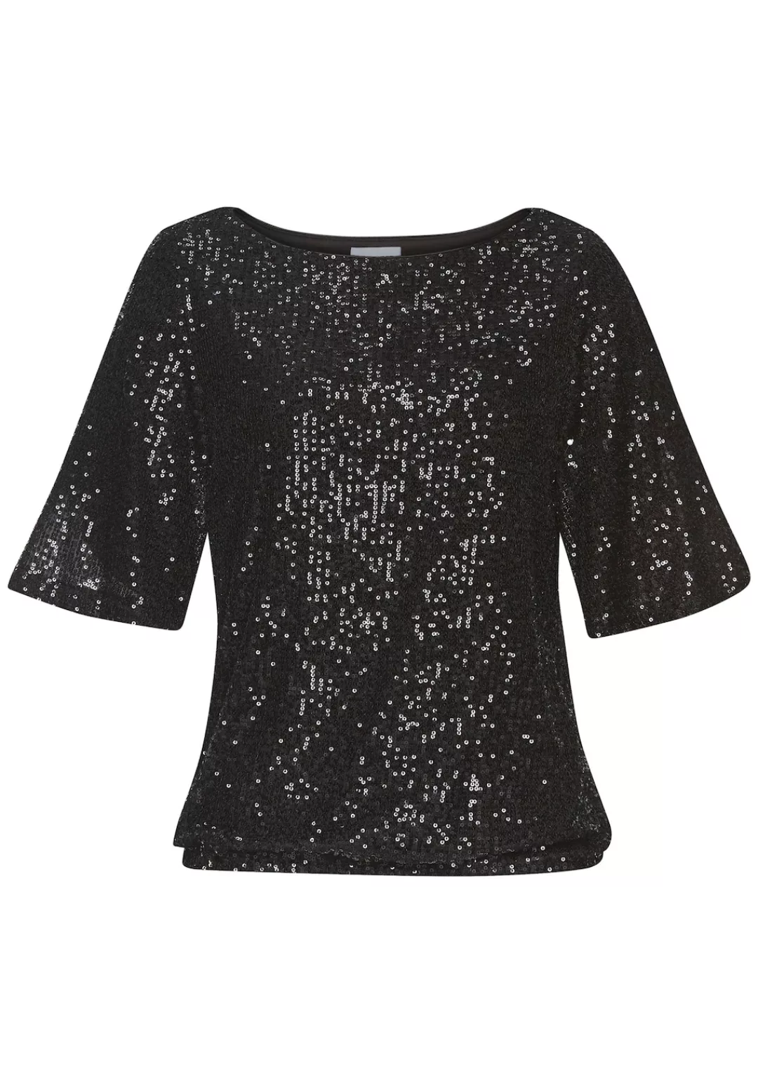 LASCANA Paillettenshirt, mit weiten Ärmeln, festliches Glitzershirt, Partys günstig online kaufen