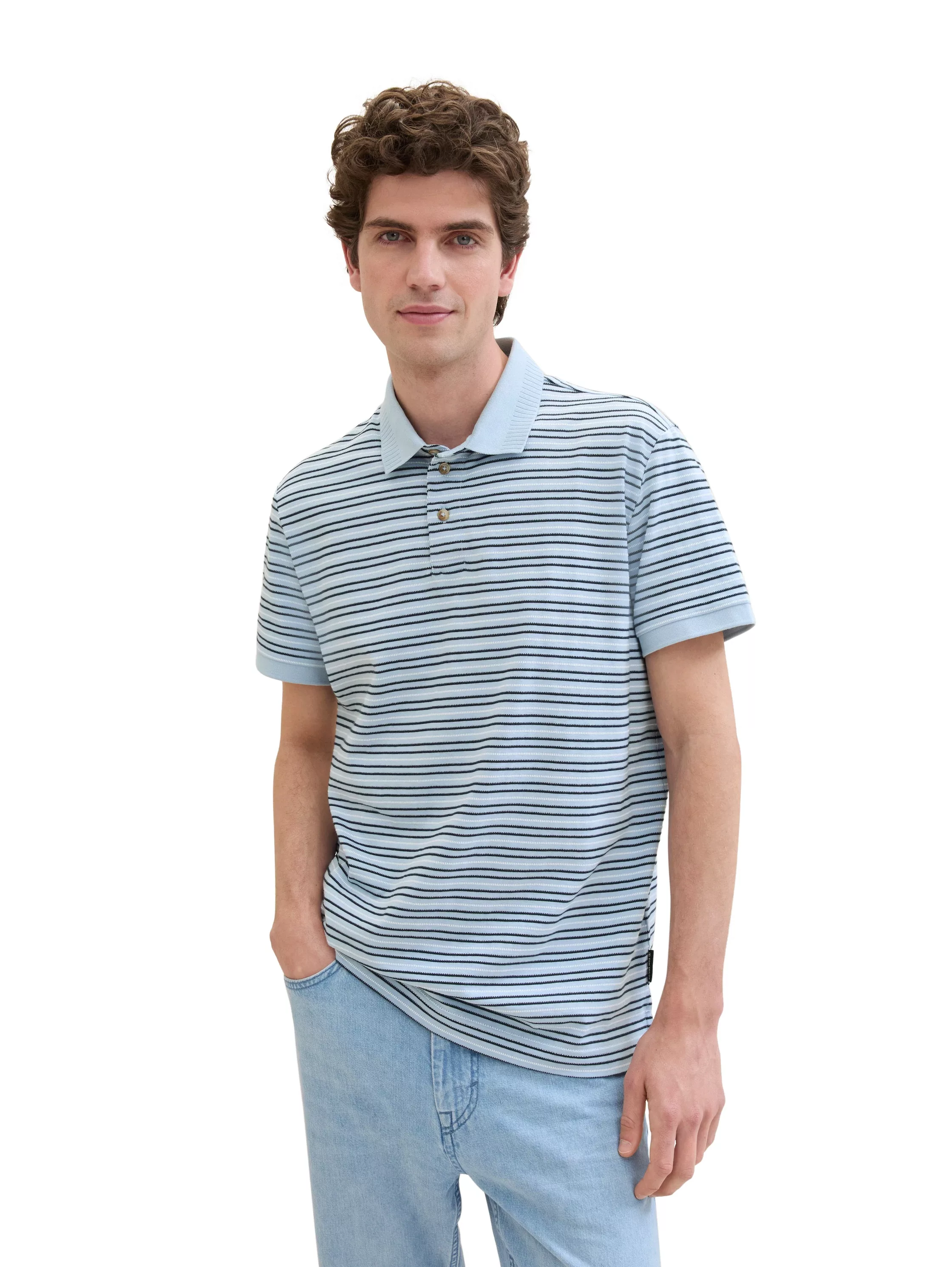 TOM TAILOR Poloshirt in Streifen-Optik günstig online kaufen