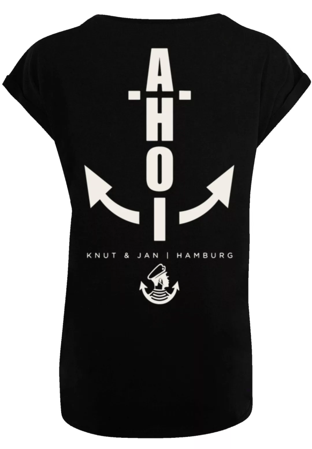 F4NT4STIC T-Shirt "PLUS SIZE Ahoi Anker Knut & Jan Hamburg", Print günstig online kaufen