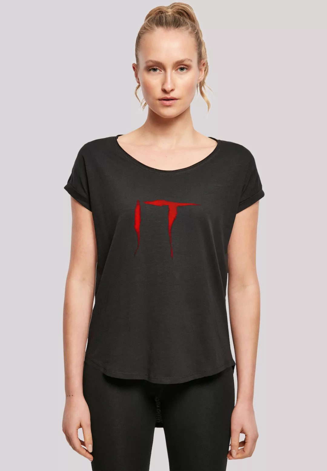 F4NT4STIC T-Shirt "Long Cut T-Shirt IT Film ES Stephen King Distressed Logo günstig online kaufen