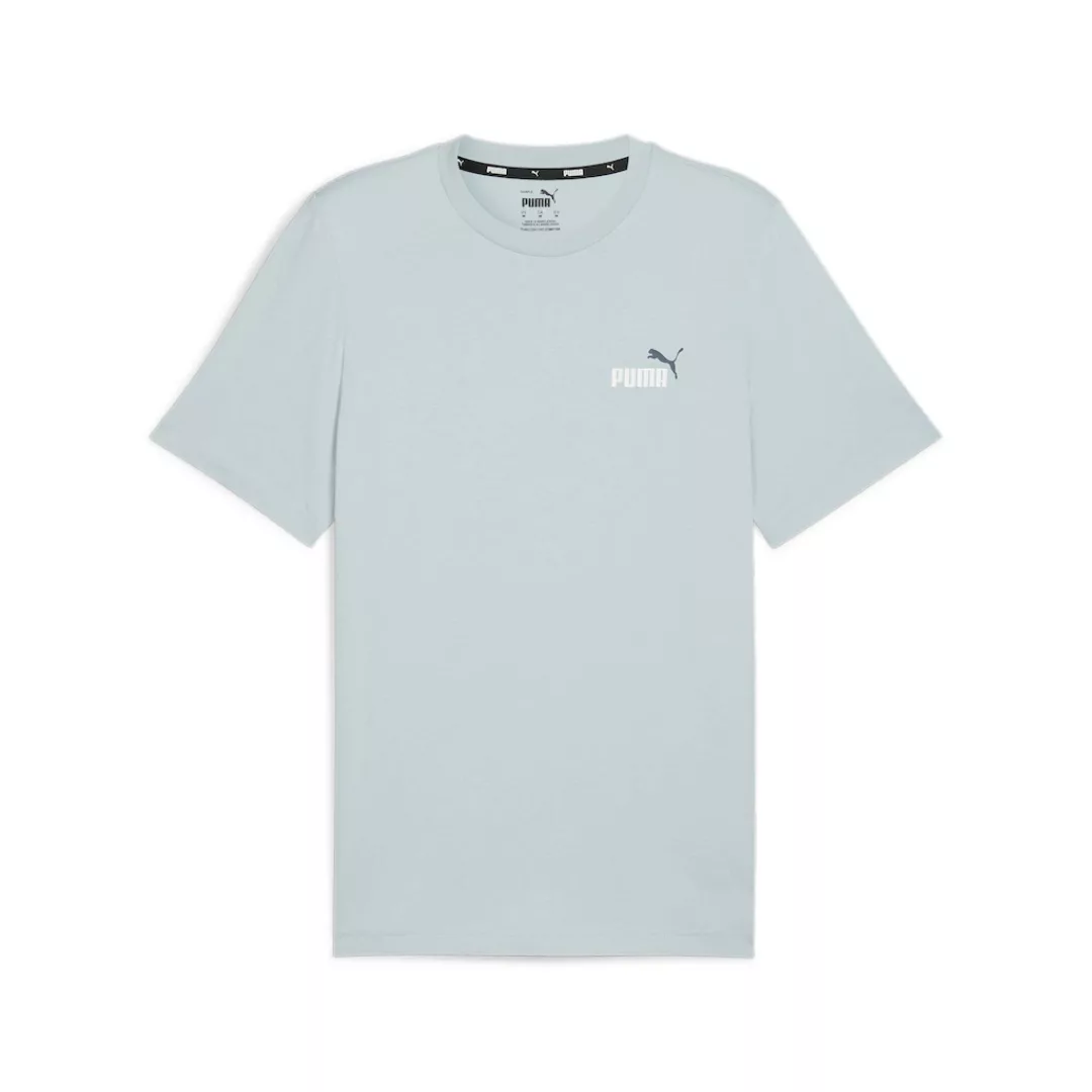 PUMA T-Shirt "Essentials+ zweifarbiges T-Shirt mit kleinem Logo Herren" günstig online kaufen