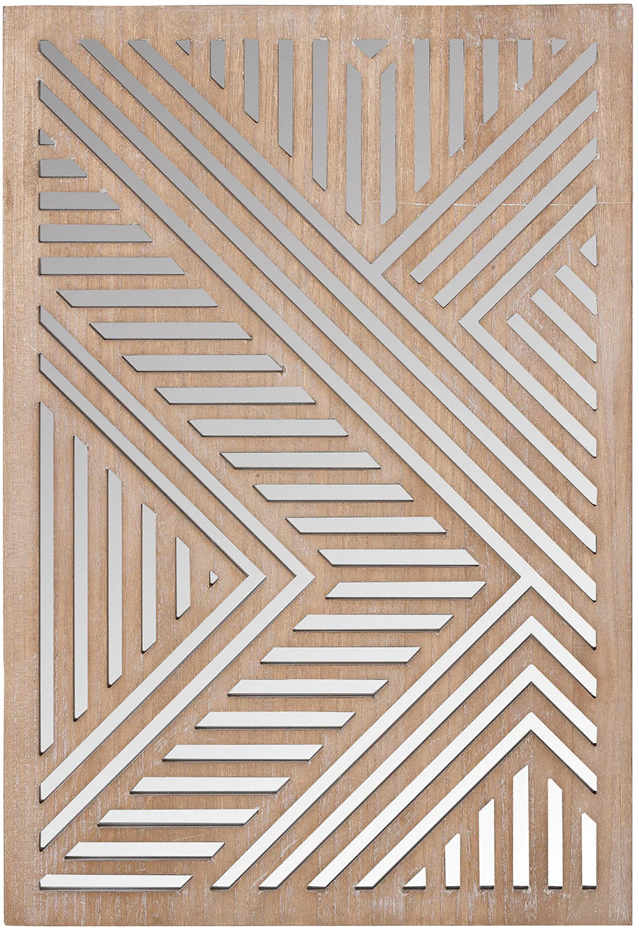 Casablanca by Gilde Holzbild "Bild; Spiegel Enigma naturfarben H. 78 cm", ( günstig online kaufen