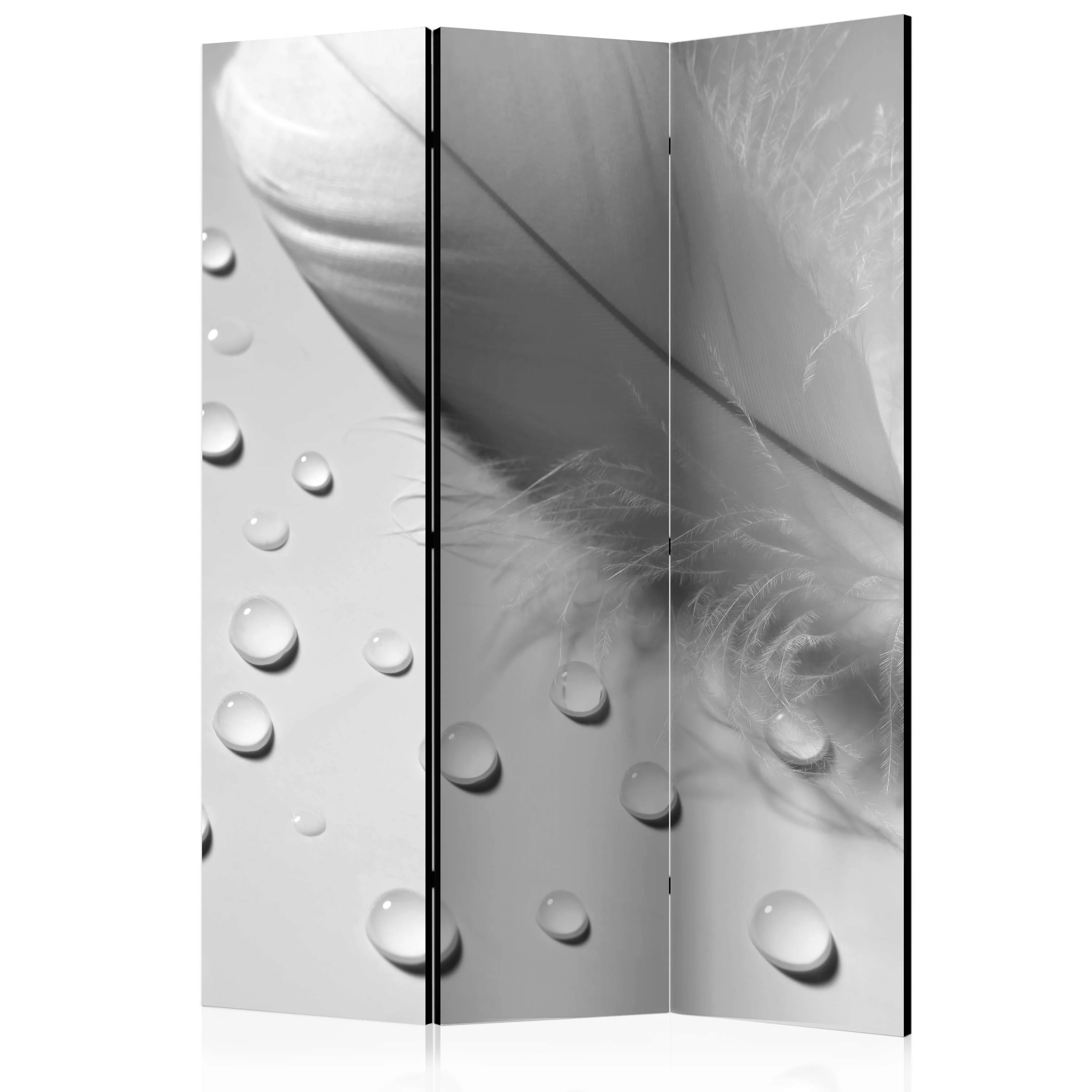 3-teiliges Paravent - White Feather [room Dividers] günstig online kaufen