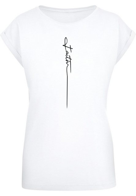 Merchcode T-Shirt Merchcode Damen Ladies Faith Extended Shoulder Tee (1-tlg günstig online kaufen