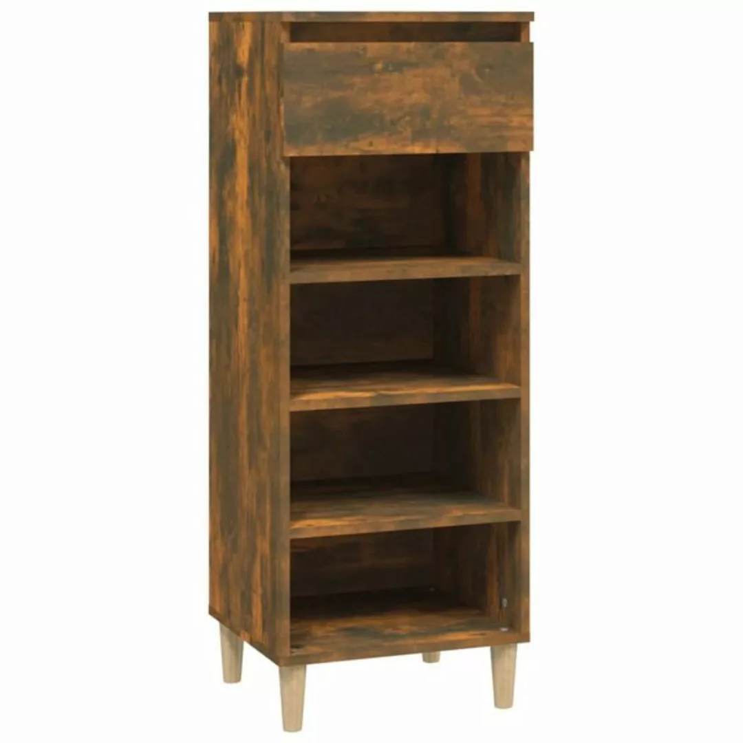 furnicato Schuhschrank Räuchereiche 40x36x105 cm Holzwerkstoff günstig online kaufen