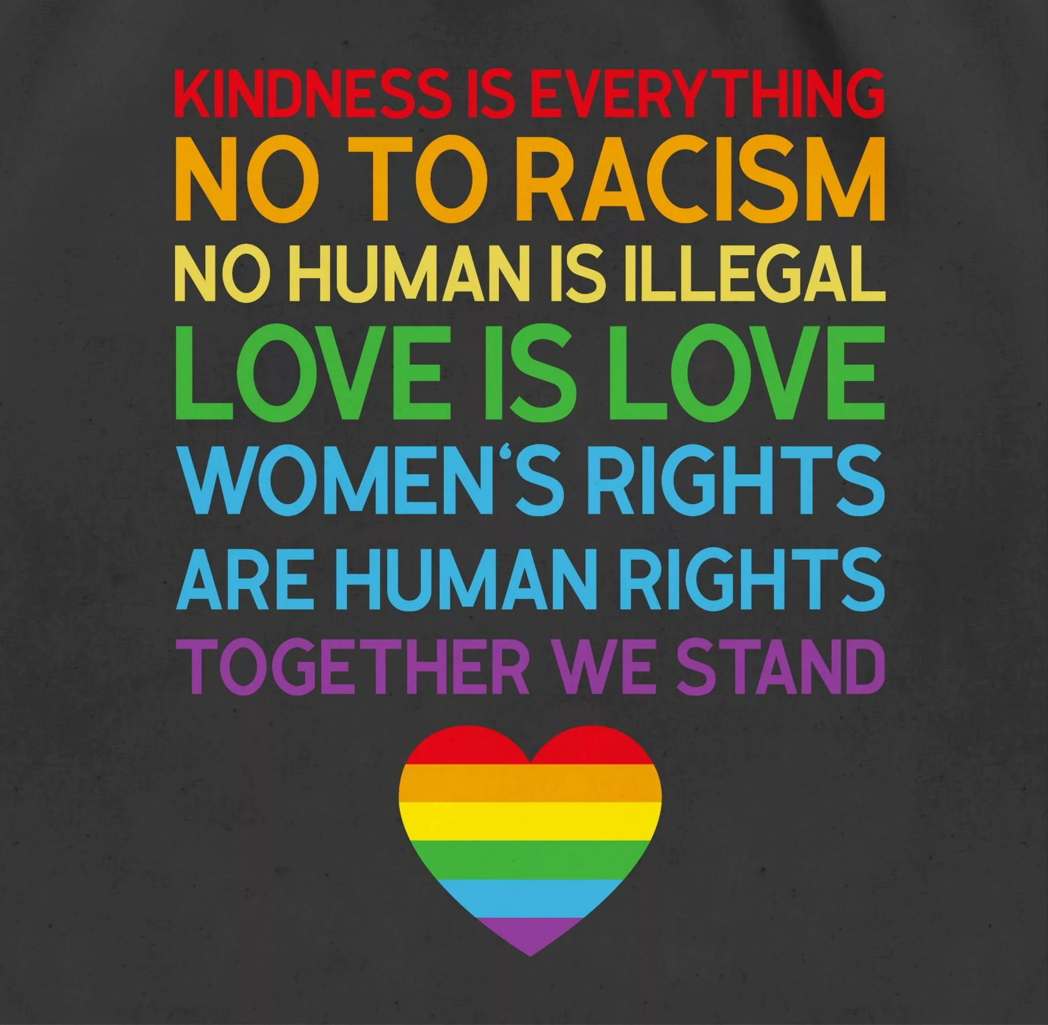 Shirtracer Turnbeutel Together We Stand – günstig online kaufen