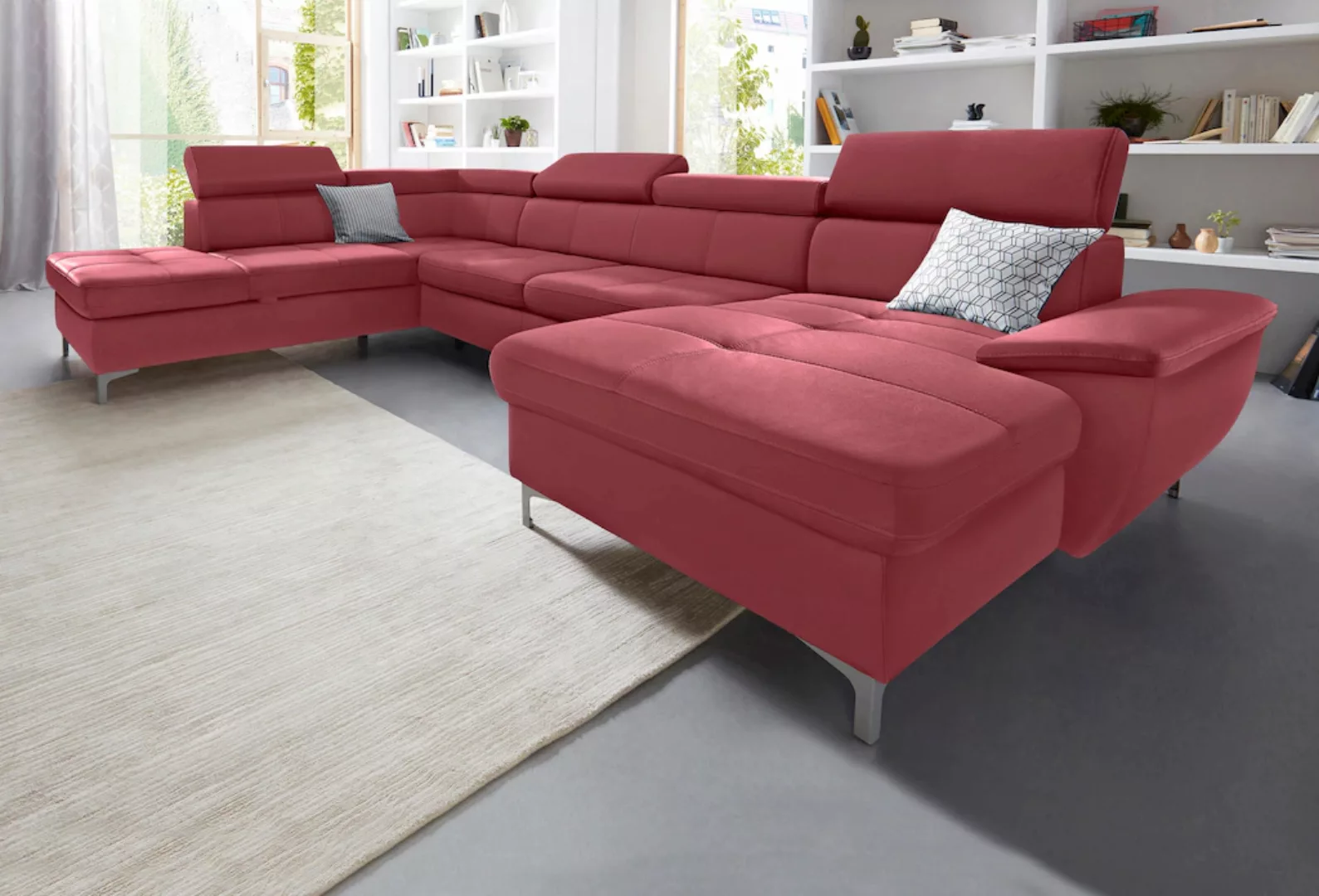 exxpo - sofa fashion Wohnlandschaft Azzano, U-Form, wahlweise mit Bettfunkt günstig online kaufen